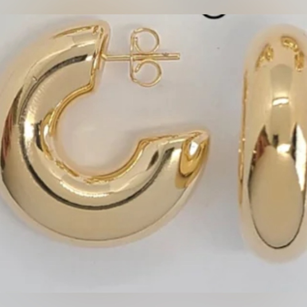 Chunky Hoops Gold filled